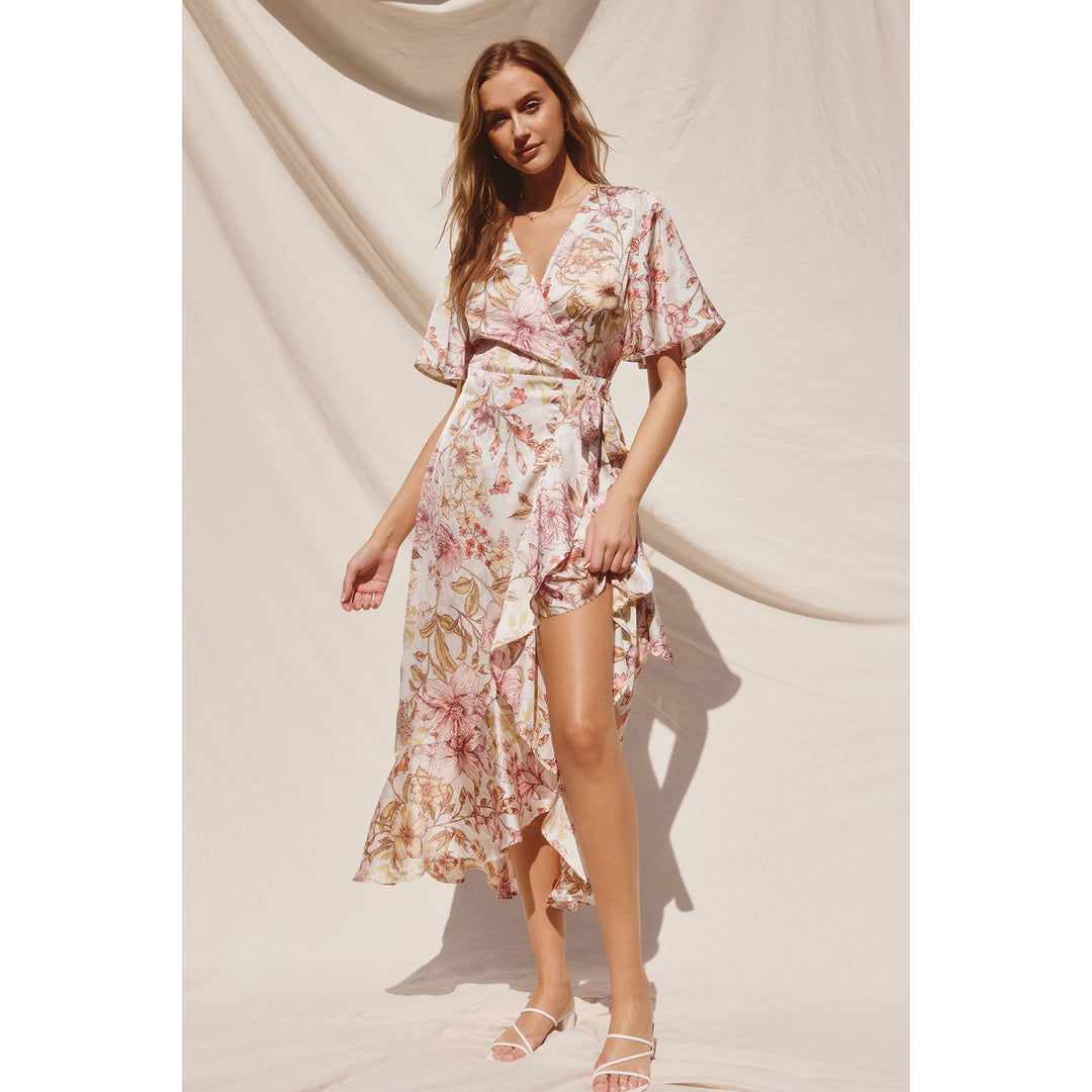 Ariana Floral Wrap Dress – Willow Beautique